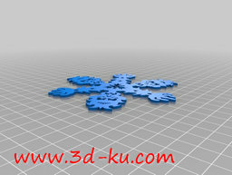 3D打印模型魔鬼造型的雪花的图片