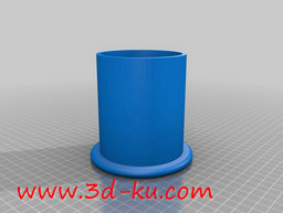 3D打印模型黄色的铅笔筒的图片