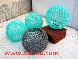 3D打印模型有缺口的六边球的图片