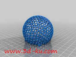 3D打印模型有缺口的六边球的图片