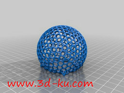 3D打印模型有缺口的六边球的图片