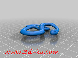 3D打印模型互相咬尾巴的蛇的图片
