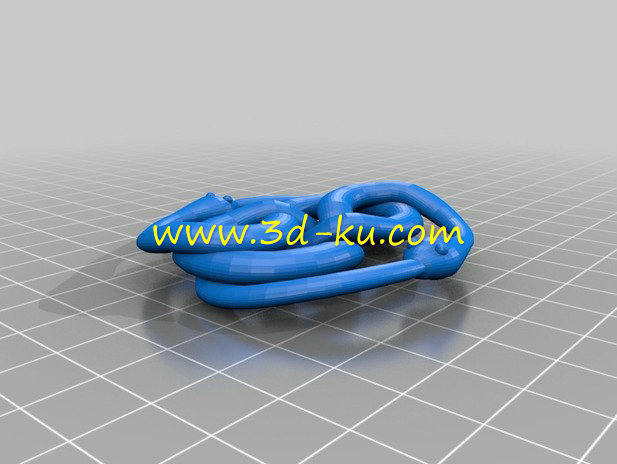 互相咬尾巴的蛇模型的图片3