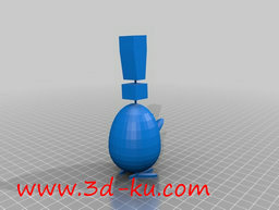 3D打印模型串起来的蛋企鹅的图片