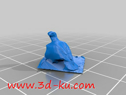 3D打印模型扭头的鹰的图片