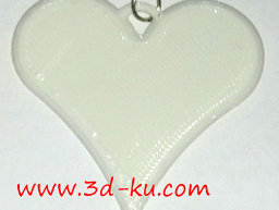 3D打印模型心形项链挂件的图片