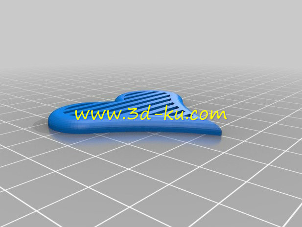 心形项链挂件模型的图片2