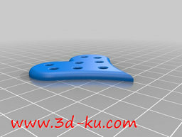 3D打印模型心形项链挂件的图片