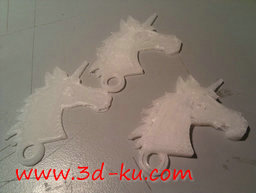 3D打印模型独角马钥匙扣的图片