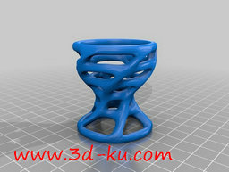 3D打印模型镂空的酒杯造型鸡蛋杯的图片