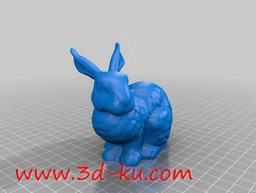 3D打印模型橙色的兔子的图片