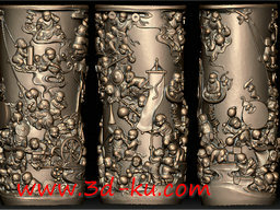 3D打印模型笔筒的图片