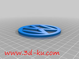 3D打印模型VW徽标杯垫的图片