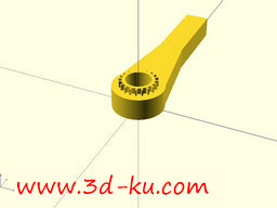 3D打印模型自行车底部支架拆卸工具的图片