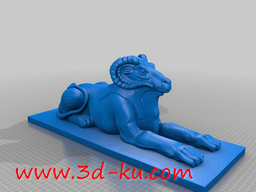 3D打印模型豺狮身人面像的图片