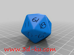 3D打印模型奇形怪状的骰子的图片