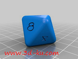 3D打印模型奇形怪状的骰子的图片