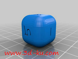 3D打印模型奇形怪状的骰子的图片