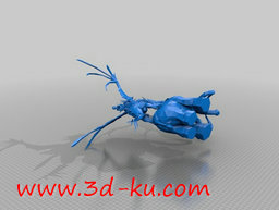 3D打印模型骑着猛犸象的女孩的图片