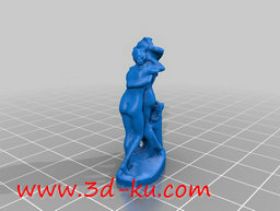3D打印模型拥抱的圣女的图片
