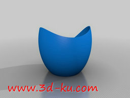 3D打印模型鱼嘴碗的图片