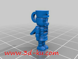 3D打印模型迷你的士兵吊坠的图片