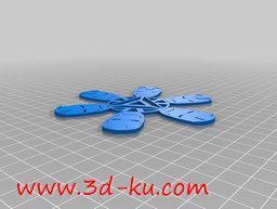 3D打印模型钢铁侠头部组成的雪花的图片