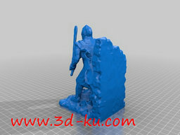 3D打印模型骑士挡书架的图片