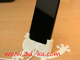 3D打印模型摩托罗拉青蛙手机座的图片