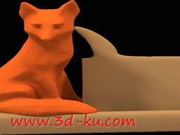 3D打印模型狐狸先生名片座的图片