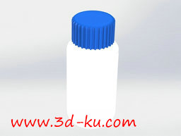 3D打印模型带盖的水瓶的图片