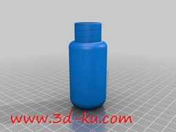 3D打印模型带盖的水瓶的图片