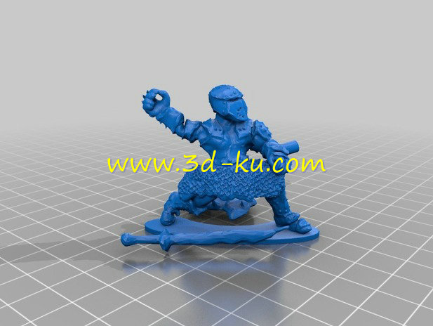 踩滑板的战士模型的图片2