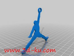 3D打印模型飞人乔丹标志的图片