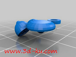 3D打印模型漂亮的柠檬果耳环的图片