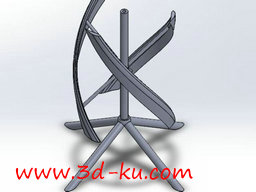 3D打印模型立轴式风车的图片