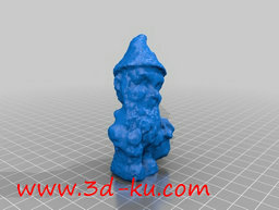 3D打印模型采花的老人的图片