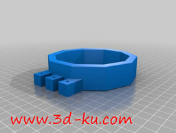 3D打印模型台桌上的玻璃杯架子的图片