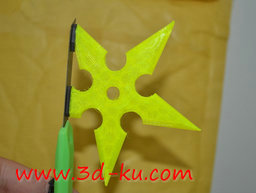 3D打印模型手里剑冰箱磁铁的图片