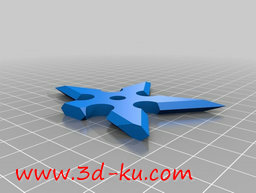 3D打印模型手里剑冰箱磁铁的图片
