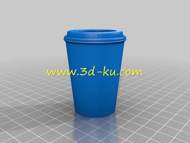 带吸管的咖啡杯模型的图片1