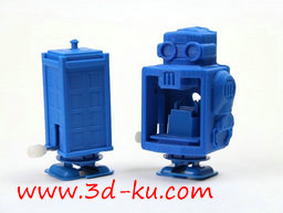 3D打印模型带发条的机器人的图片