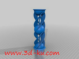 3D打印模型带螺旋的沙漏世界的图片