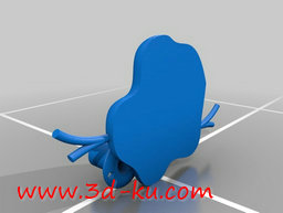 3D打印模型融化的雪宝吊坠的图片