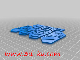 3D打印模型卡坦端口的瓷砖的图片