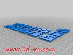 3D打印模型卡坦端口的瓷砖的图片