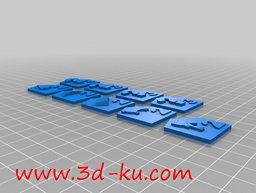3D打印模型卡坦端口的瓷砖的图片