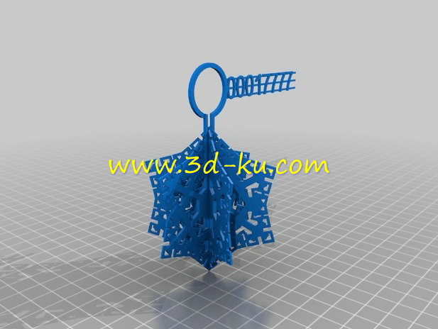 精美十字雪花装饰模型的图片6