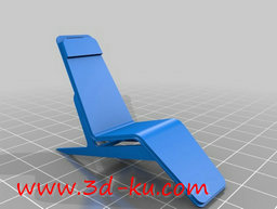 3D打印模型沙滩休闲躺椅的图片