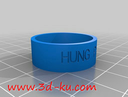 3D打印模型带文字的洪柏环的图片